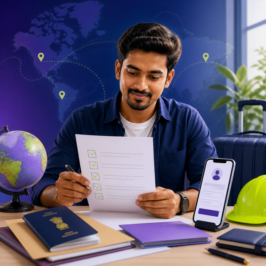 Overseas Job Application Checklist for Indian Workers