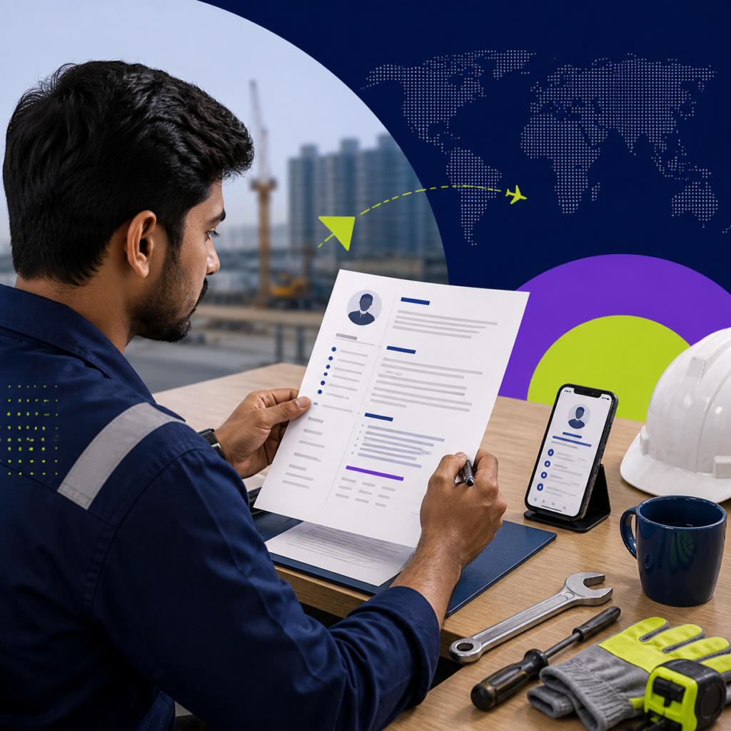 Resume Format for Overseas Blue Collar Jobs